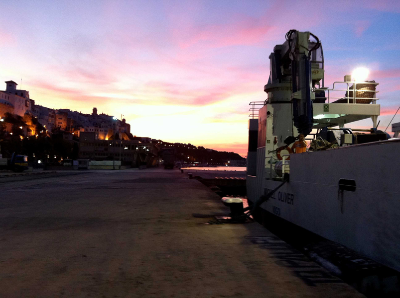 Atardecer en el Port de Maó © IEO