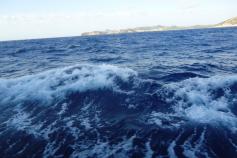 Vista del estado del mar día del mareo. Campaña Agosto 2011 Canal de Menorca © IEO