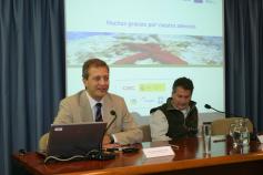 Ignacio Torres presentando el proyecto LIFE+ INDEMARES