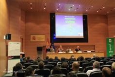 Jueves 22 Septiembre 2011. Jornadas sobre Red Natura 2000 marina. De derecha a izquierda: Pep Arcos (SEO/ Birdlife), Ignacio Torres (Fundación Biodiversidad), Jesús M. Falcón (IEO) y José Antonio García Charton (Universidad de Murcia) © Fundación Biodiver